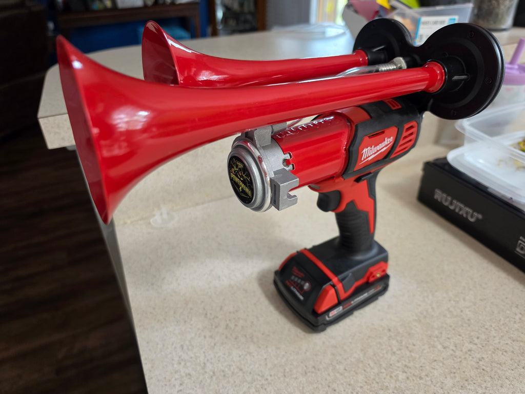 Milwaukee-Powered Dual Trumpet Air Horn