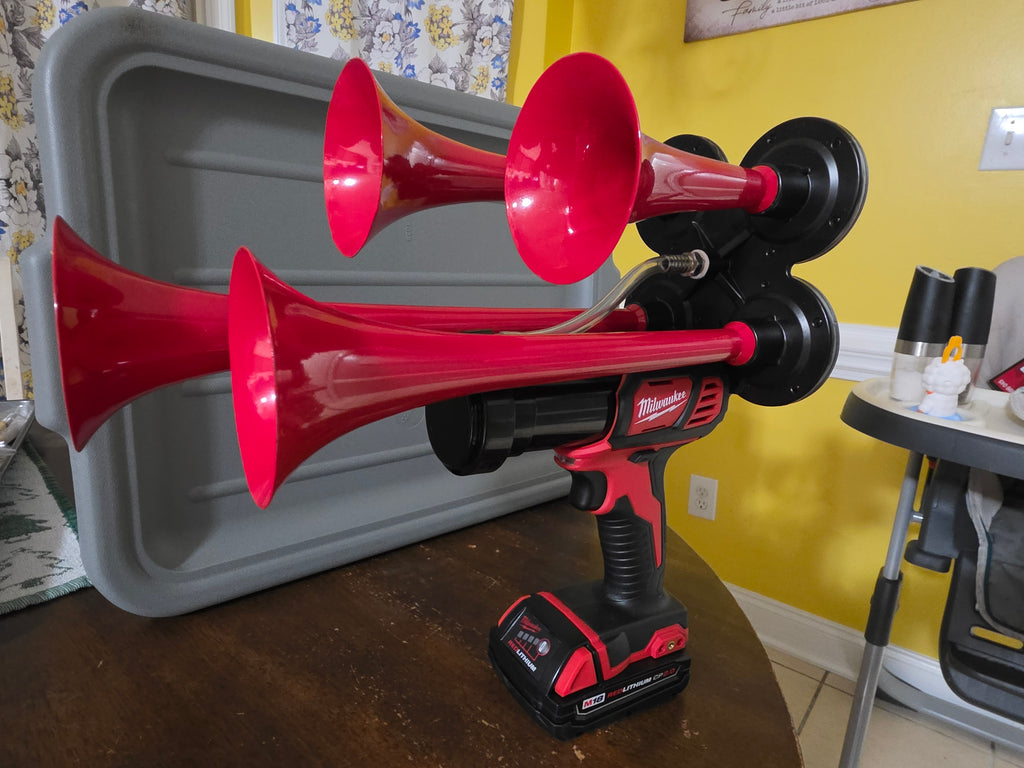 Milwaukee-Powered Quad-Trumpet Air Horn System
